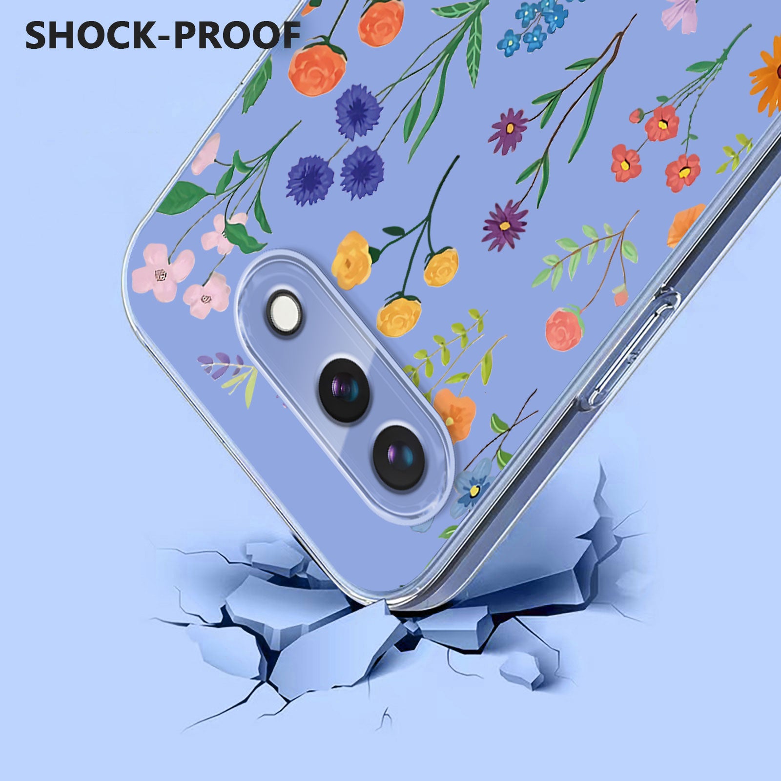 For Google Pixel 9a Case Butterfly Floral Pattern Printing TPU Phone Back Cover Daisies