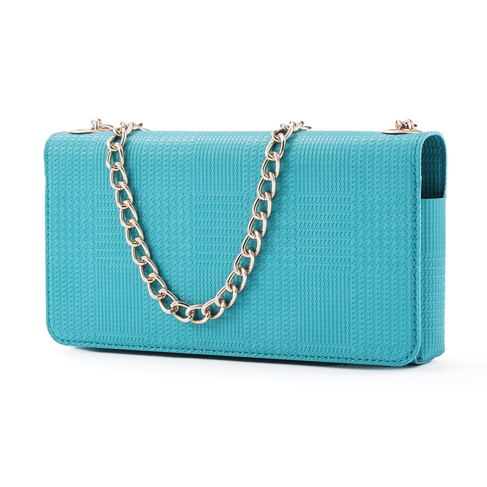 VILI GHE Series Wallet Phone Case Crossbody Chain Shoulder Strap Leather Phone Bag - Green