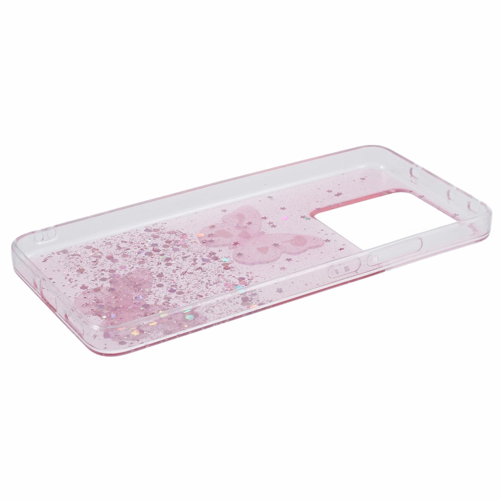 AW Series For Xiaomi 13T / 13T Pro / Redmi K60 Ultra Phone Case Epoxy Butterfly Cover - Pink