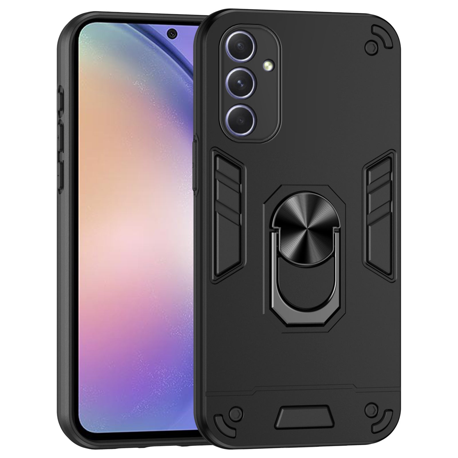 For Samsung Galaxy A54 5G Kickstand Phone Case Support Magnetic Car Mount - Green