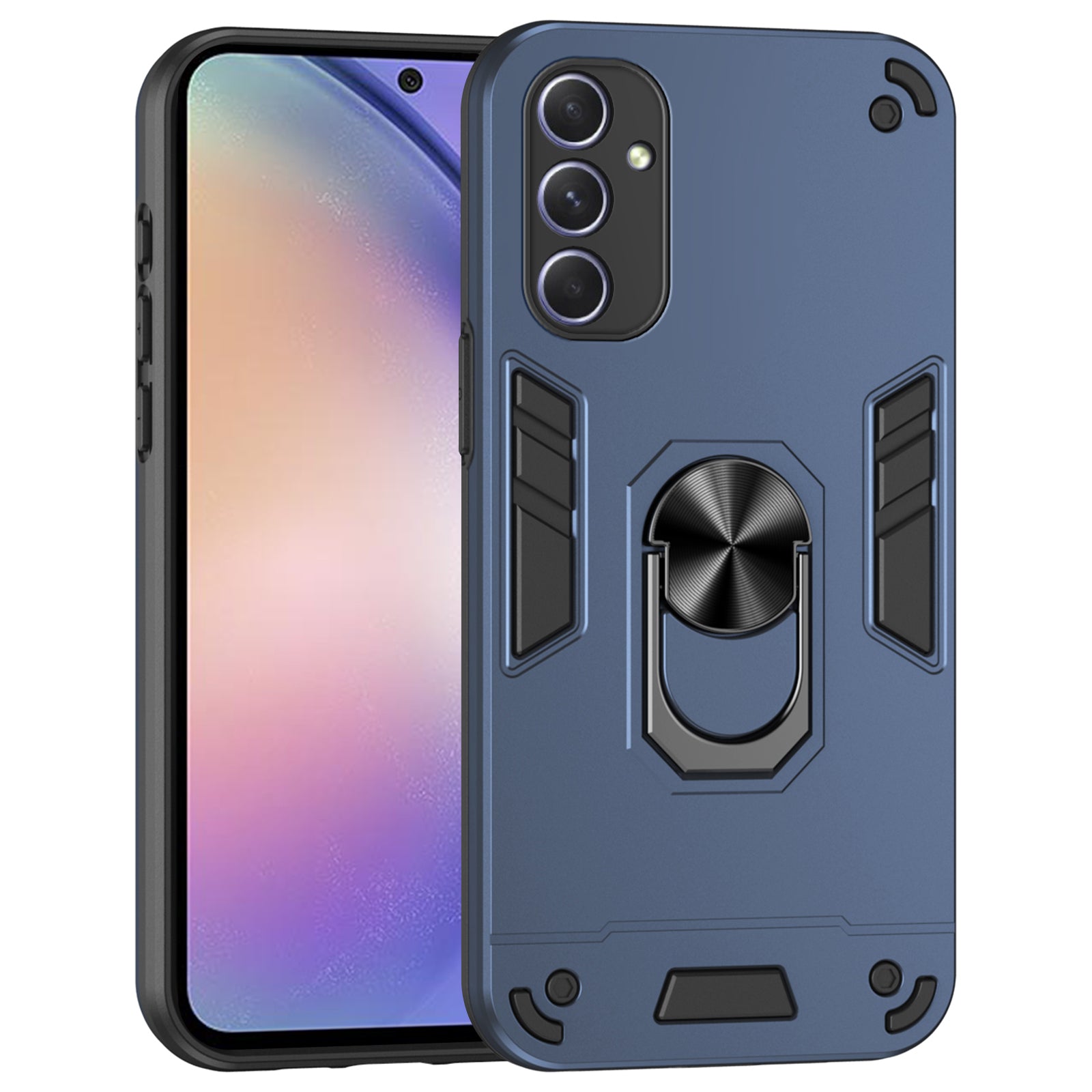 For Samsung Galaxy A54 5G Kickstand Phone Case Support Magnetic Car Mount - Green