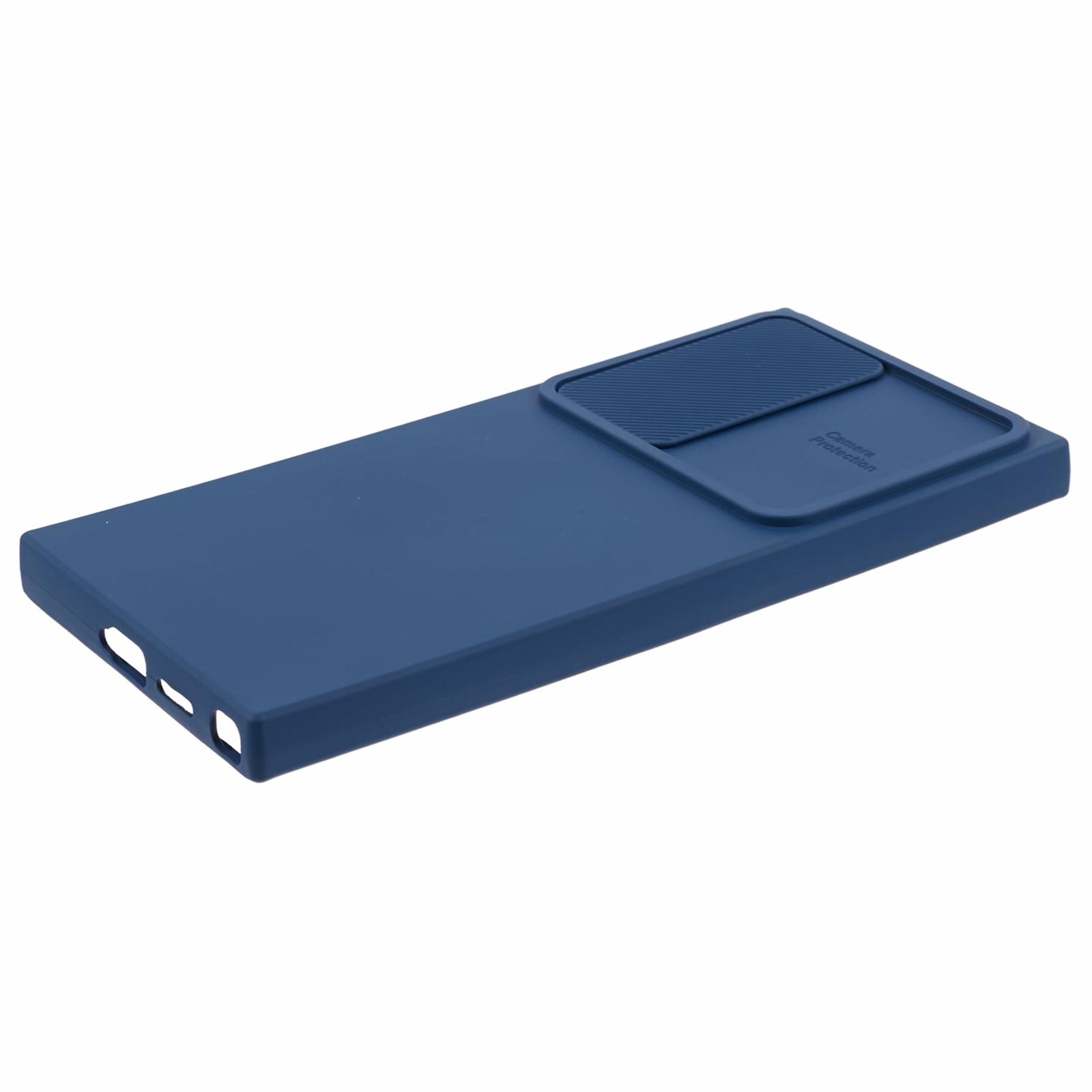 TMT Series for Samsung Galaxy S23 Ultra Case Soft TPU Protective Back Shell with Slide Lens Lid - Sapphire