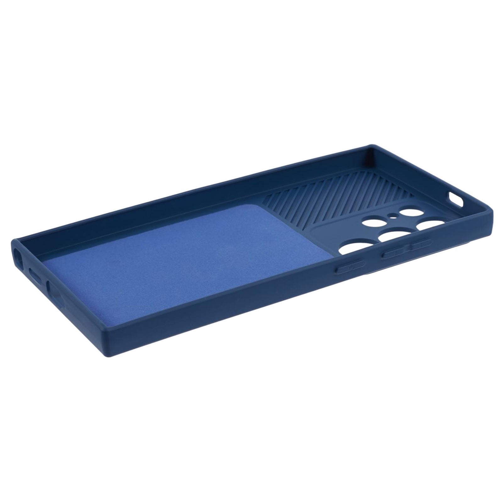 TMT Series for Samsung Galaxy S23 Ultra Case Soft TPU Protective Back Shell with Slide Lens Lid - Sapphire