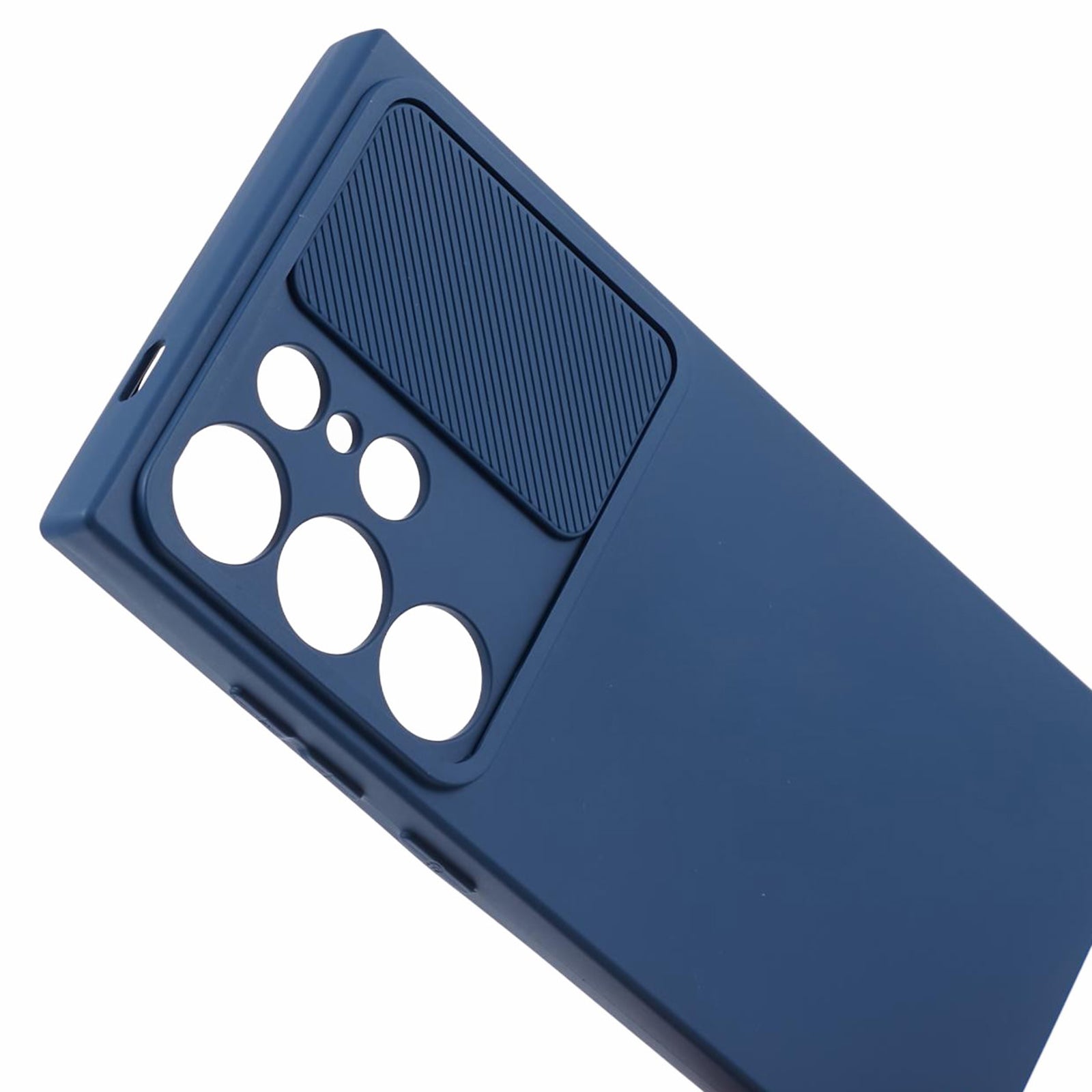 TMT Series for Samsung Galaxy S23 Ultra Case Soft TPU Protective Back Shell with Slide Lens Lid - Sapphire