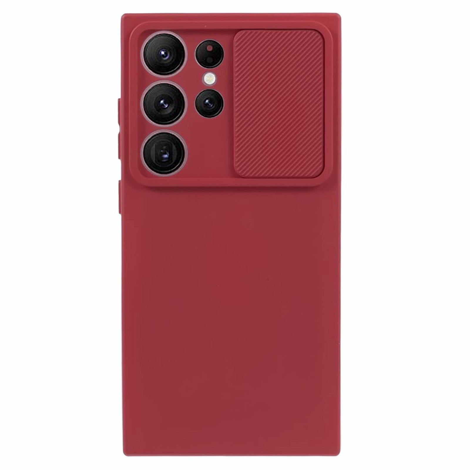 TMT Series for Samsung Galaxy S23 Ultra Case Soft TPU Protective Back Shell with Slide Lens Lid - Sapphire