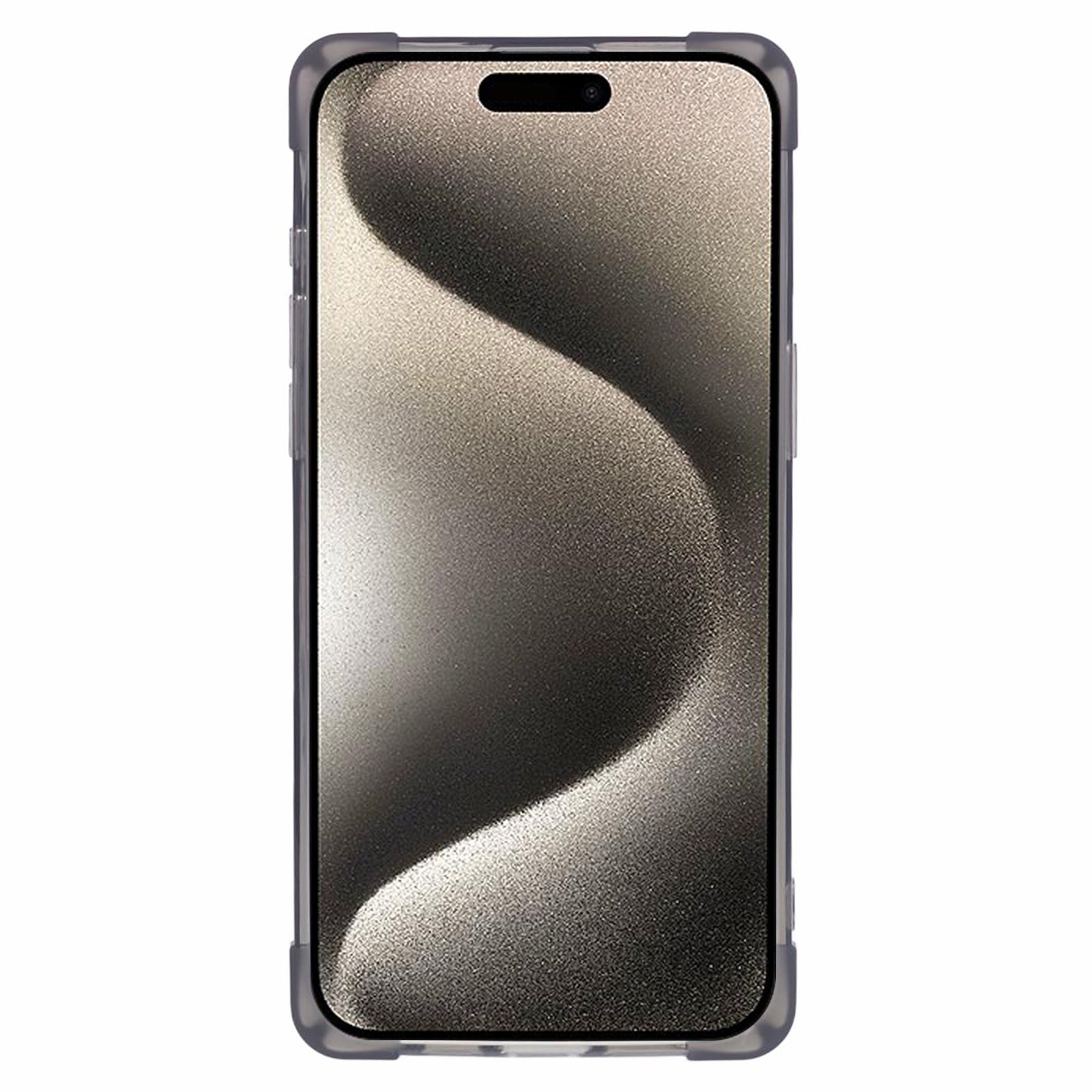 HRX Series TPU Case for iPhone 15 Pro Max Card Holder Drop-proof Phone Cover - Transparent Black
