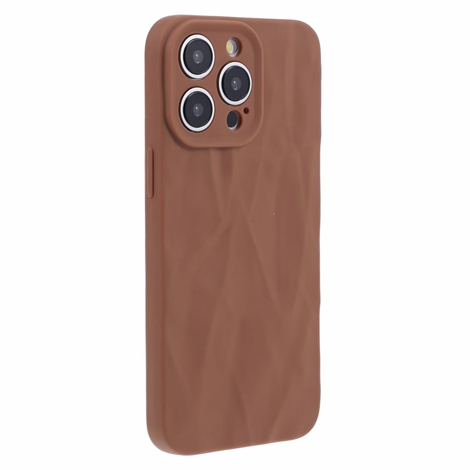 HRX Series For iPhone 14 Pro Case Slim-Fit TPU 3D Wrinkled Uneven Protective Shell - Rose
