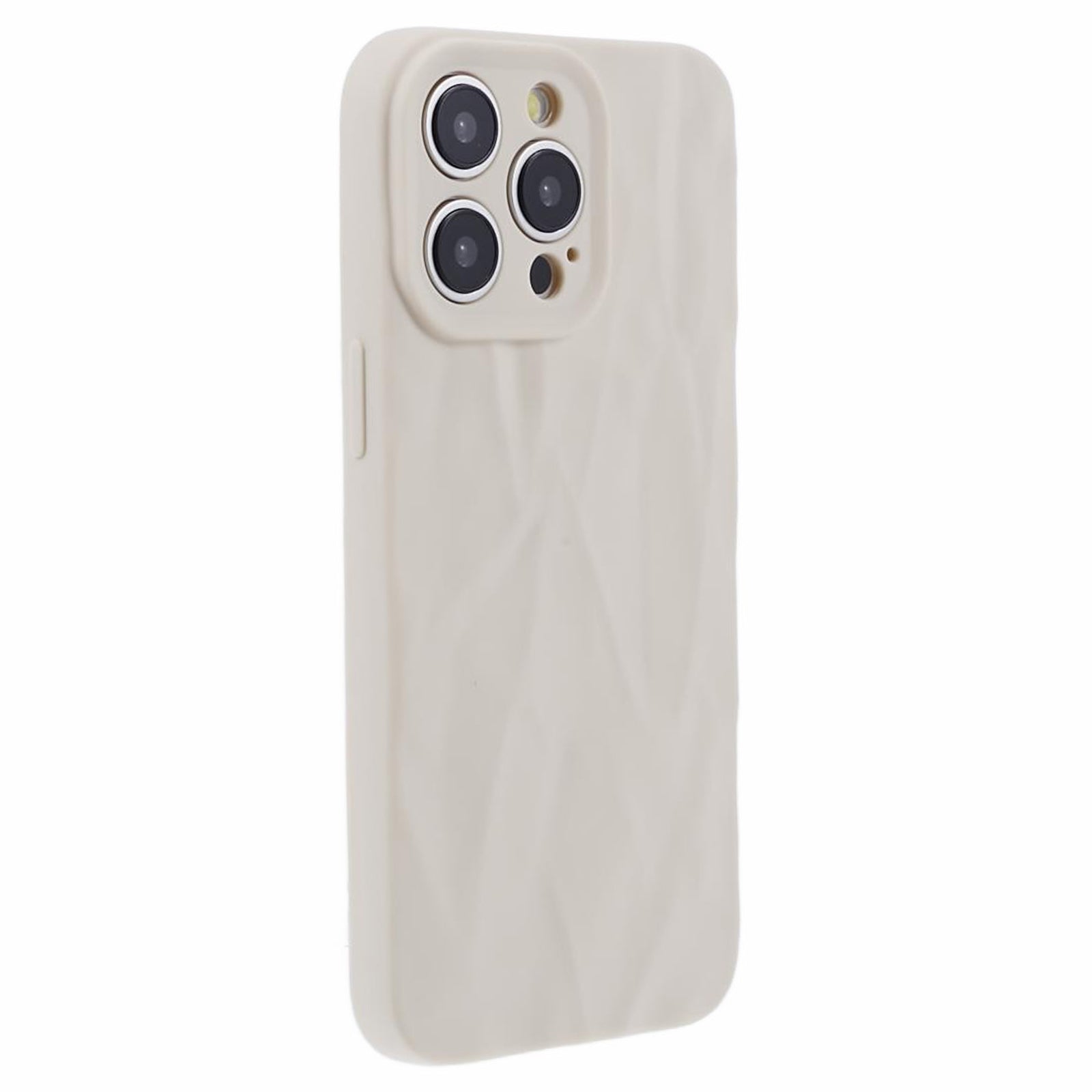 HRX Series For iPhone 14 Pro Case Slim-Fit TPU 3D Wrinkled Uneven Protective Shell - Rose