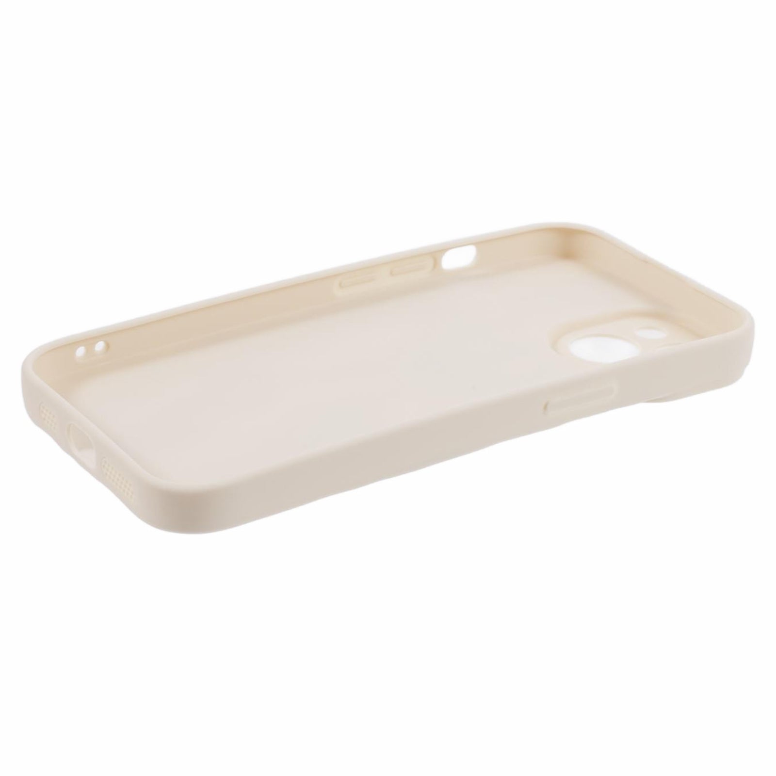 HRX Series For iPhone 14 TPU Case Wrinkled Uneven Anti-scratch Phone Guard Cover - White