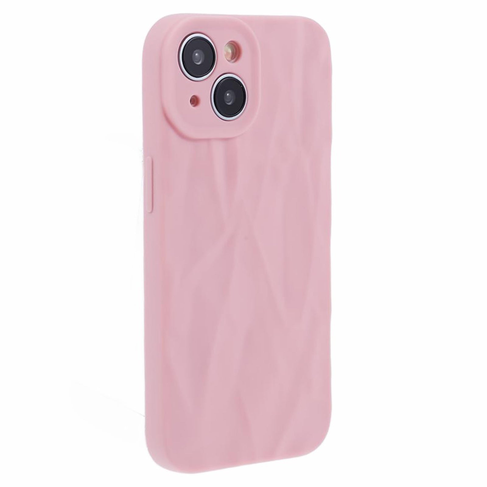 HRX Series For iPhone 13 6.1 inch Case  3D Pleats Wrinkle Drop-proof TPU Protective Shell - White