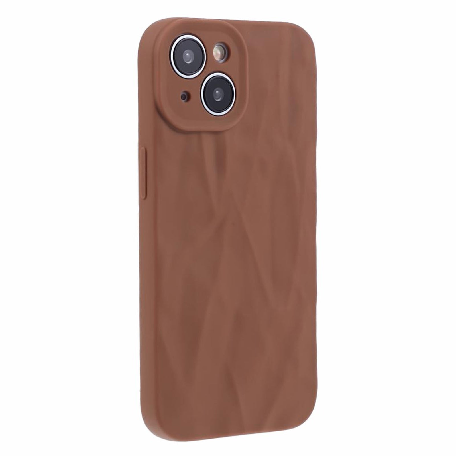 HRX Series For iPhone 13 6.1 inch Case  3D Pleats Wrinkle Drop-proof TPU Protective Shell - White