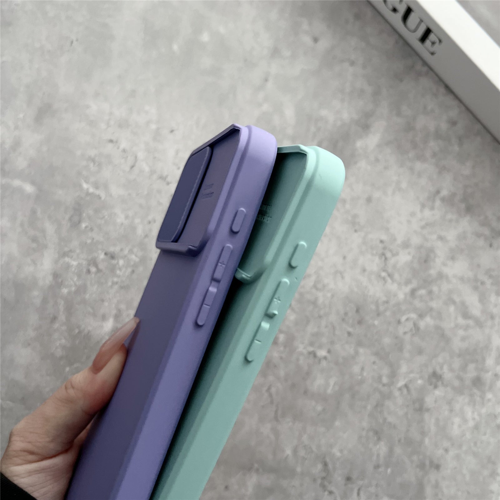 TMT Series for iPhone 14 Pro Max Cell Phone Case Slide Lens Protection TPU Slim-Fit Back Cover - Purple