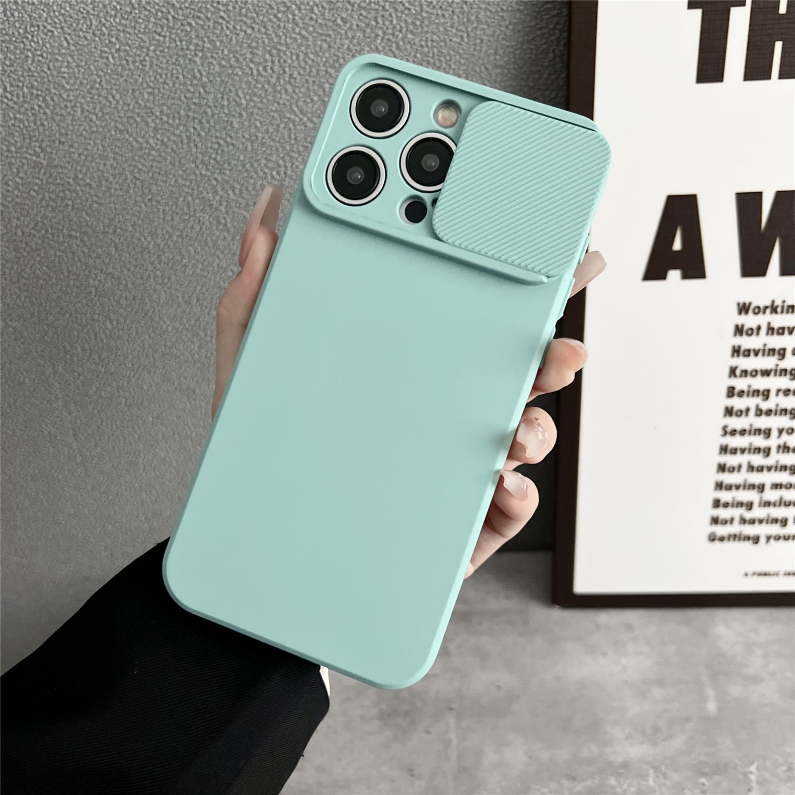 TMT Series for iPhone 14 Pro Max Cell Phone Case Slide Lens Protection TPU Slim-Fit Back Cover - Purple