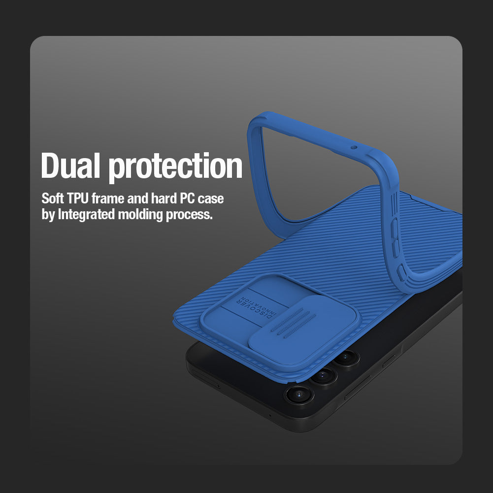 NILLKIN CamShield Pro Series For Samsung Galaxy A35 5G Case Shockproof Phone Cover with Slide Camera Cover - Black
