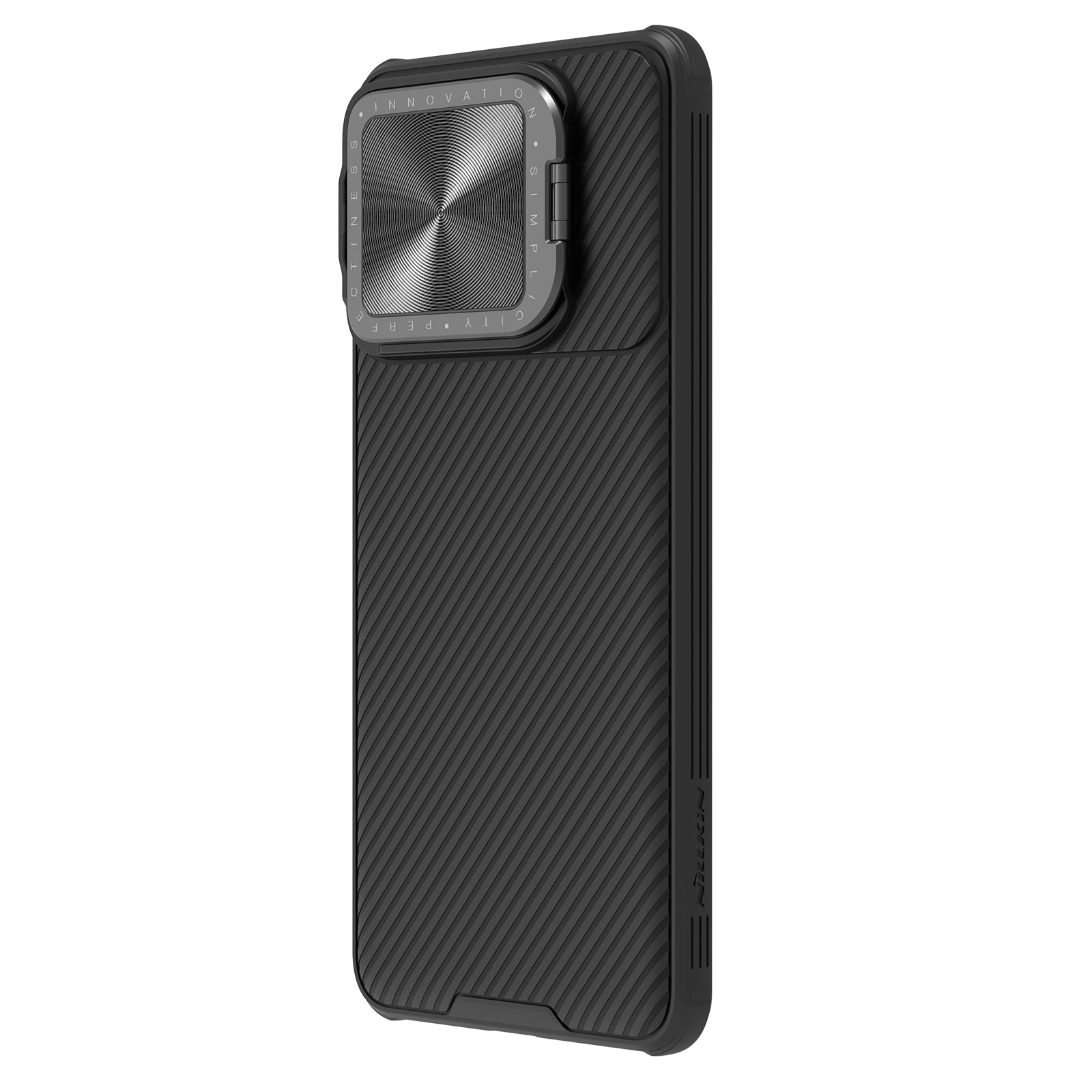 NILLKIN CamShield Prop Series for Xiaomi Redmi K70 5G / K70 Pro 5G PC+TPU Phone Case Kickstand Phone Cover - Black