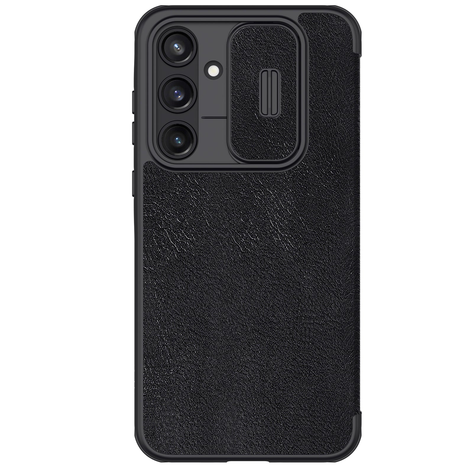 NILLKIN Qin Pro Series for Samsung Galaxy A35 5G Phone Case PU Leather Flip Cover with Card Holder - Brown