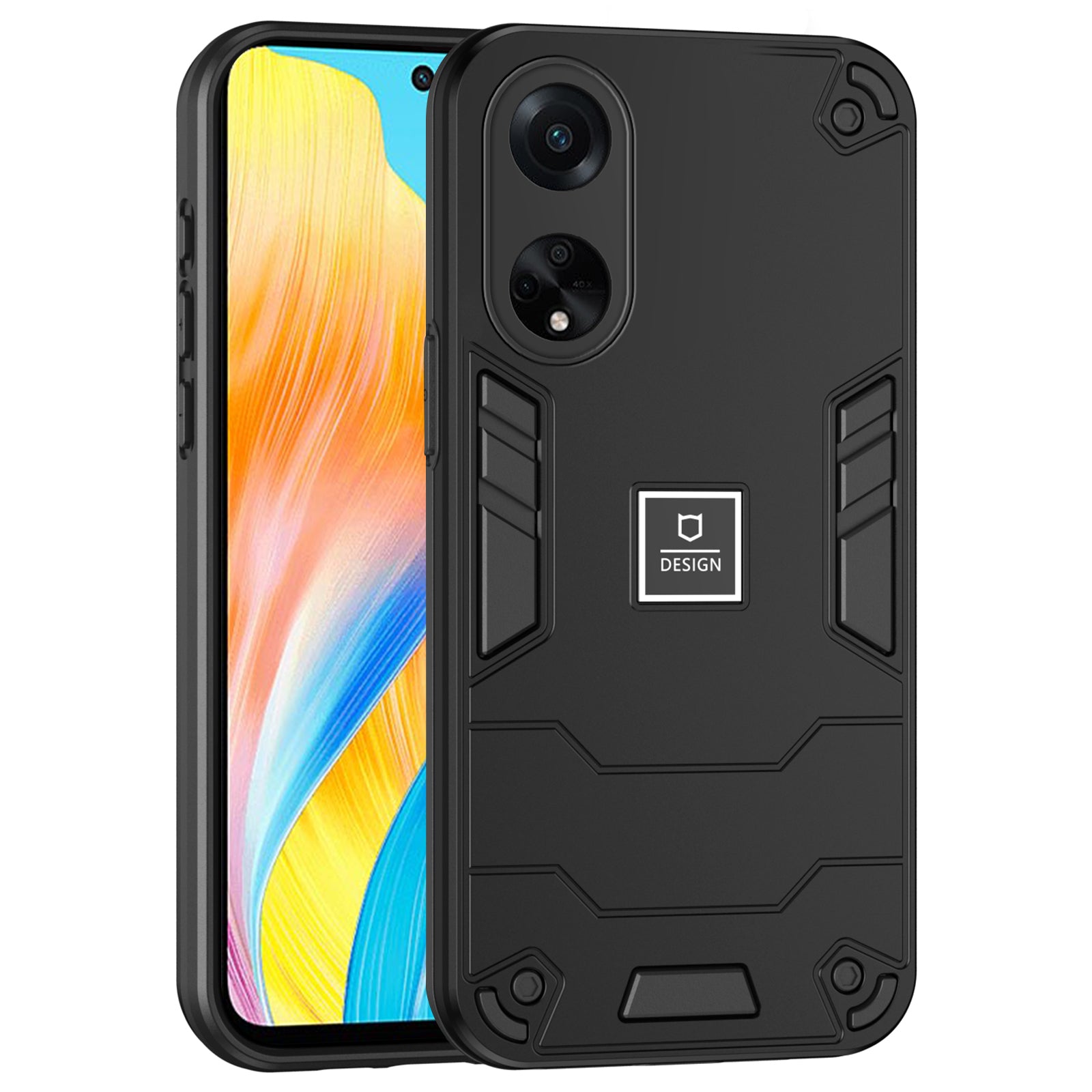 For Oppo A98 5G / F23 5G / A1 5G Case Hard PC Soft TPU Phone Cover Anti-Fingerprint - Purple