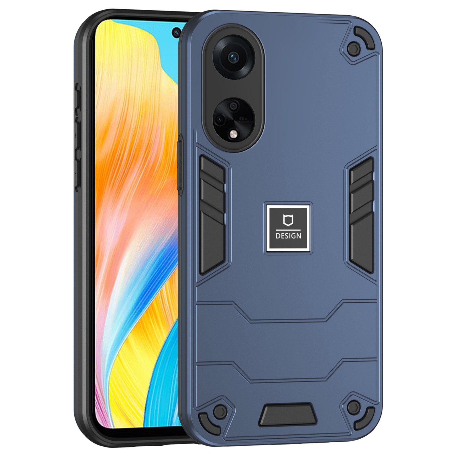 For Oppo A98 5G / F23 5G / A1 5G Case Hard PC Soft TPU Phone Cover Anti-Fingerprint - Purple