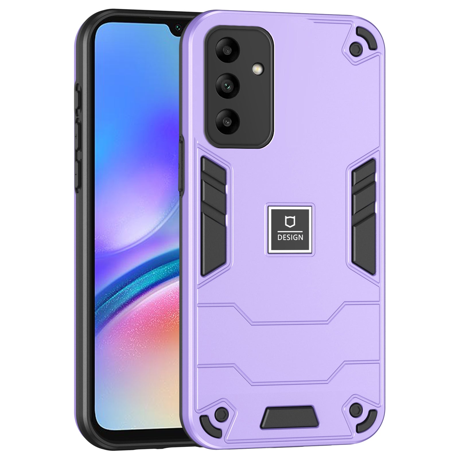 For Samsung Galaxy A05s 4G 2-in-1 Protective Cover Dual Layer Hybrid Phone Case - Purple
