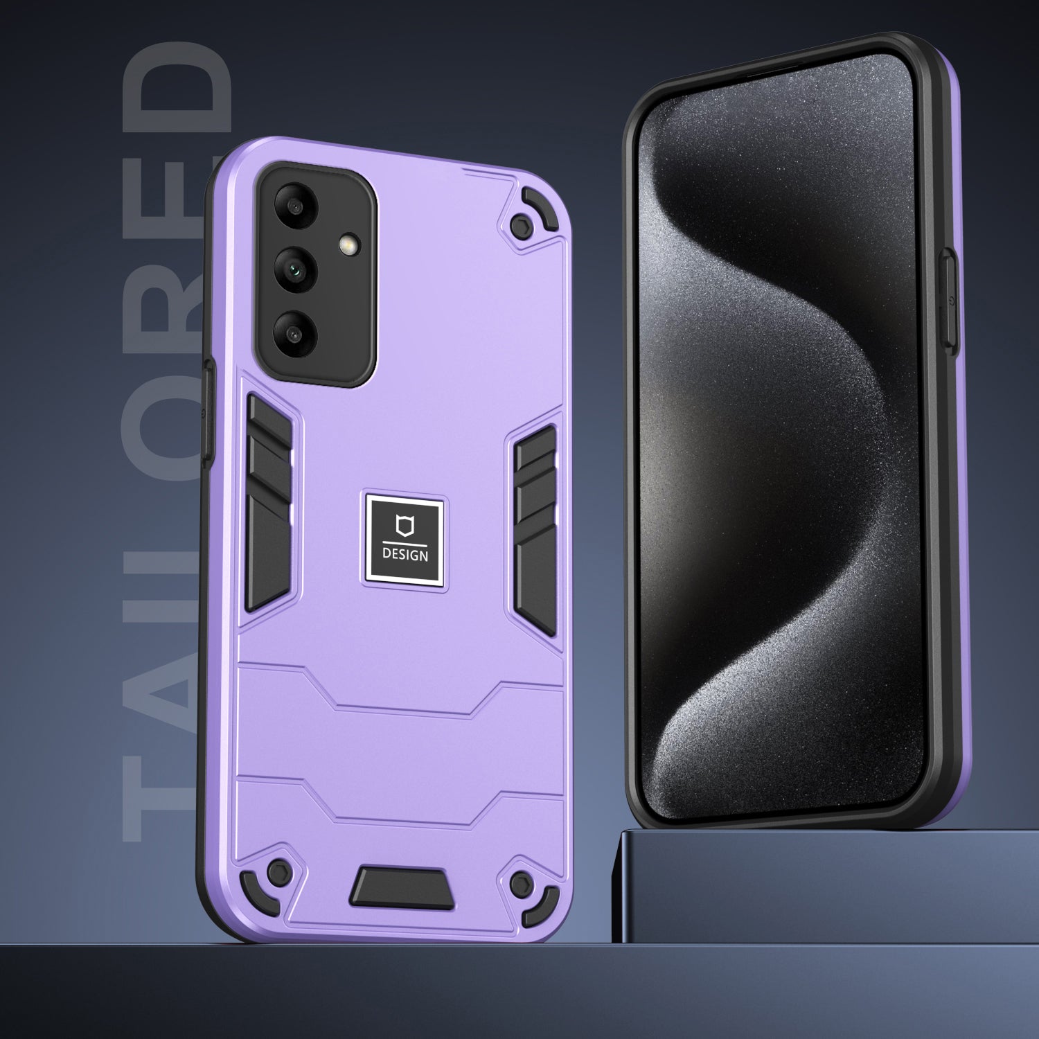 For Samsung Galaxy A05s 4G 2-in-1 Protective Cover Dual Layer Hybrid Phone Case - Purple