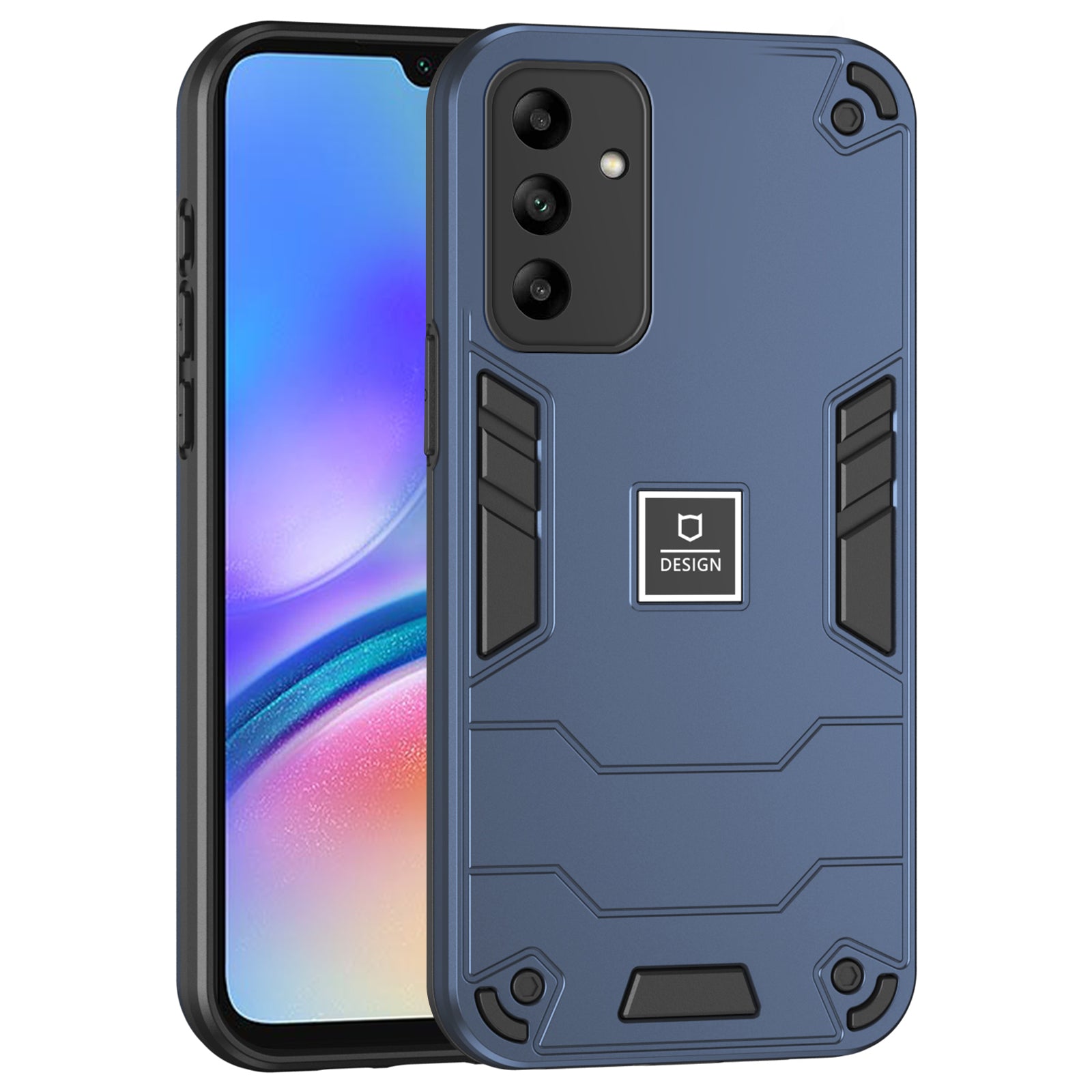 For Samsung Galaxy A05s 4G 2-in-1 Protective Cover Dual Layer Hybrid Phone Case - Purple