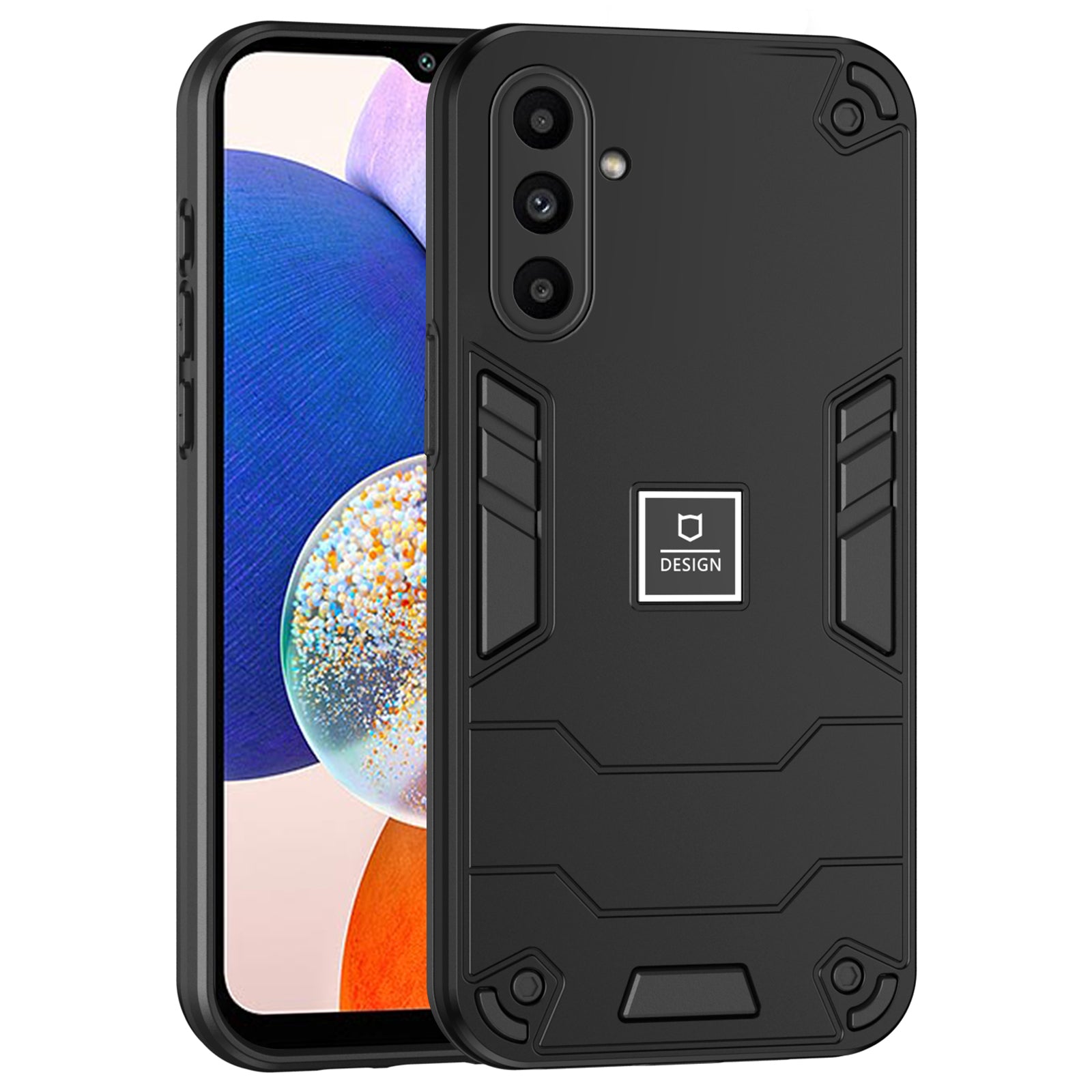 For Samsung Galaxy A14 4G / 5G Phone Case Dual Layer Hybrid Soft TPU Hard PC Cover - Purple