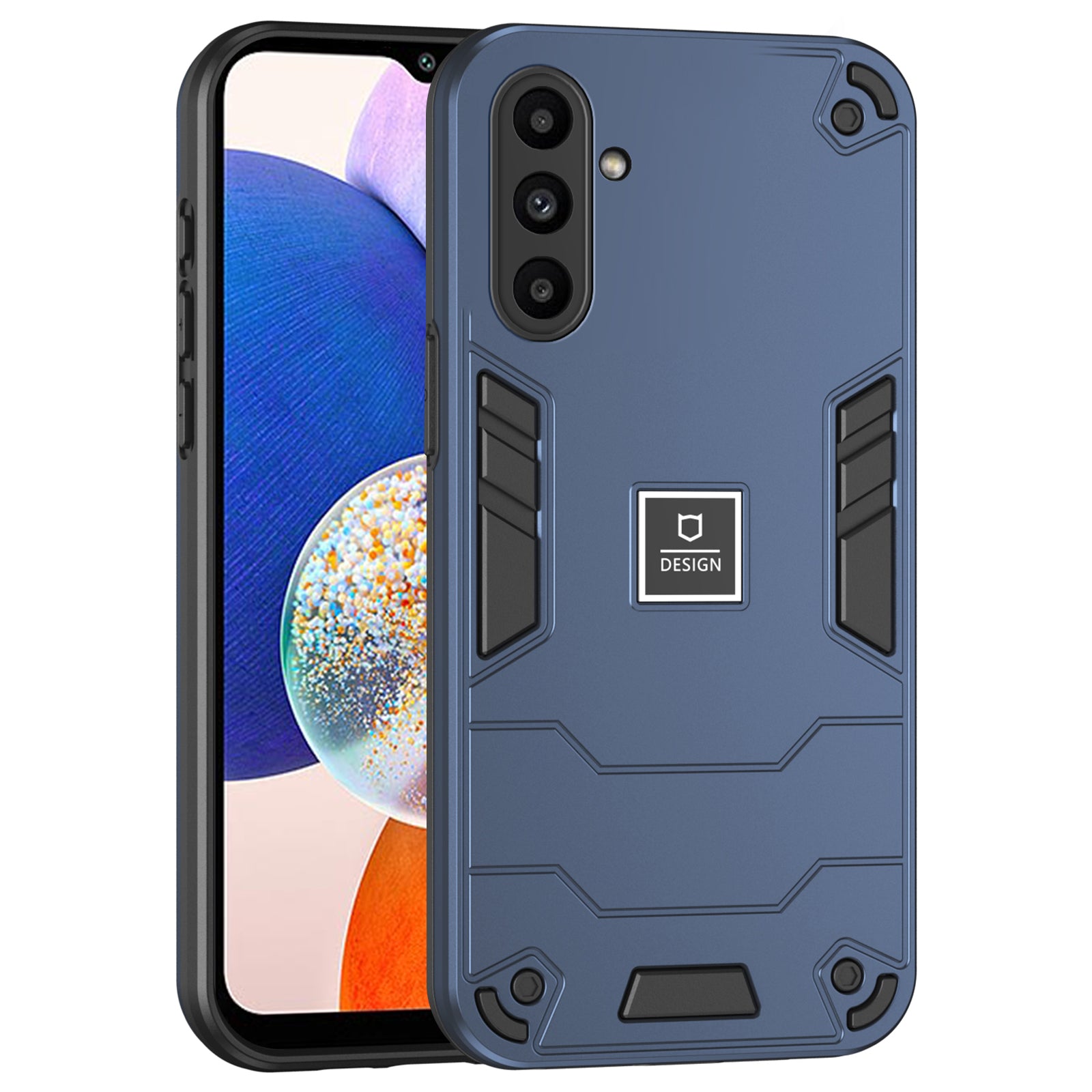 For Samsung Galaxy A14 4G / 5G Phone Case Dual Layer Hybrid Soft TPU Hard PC Cover - Purple