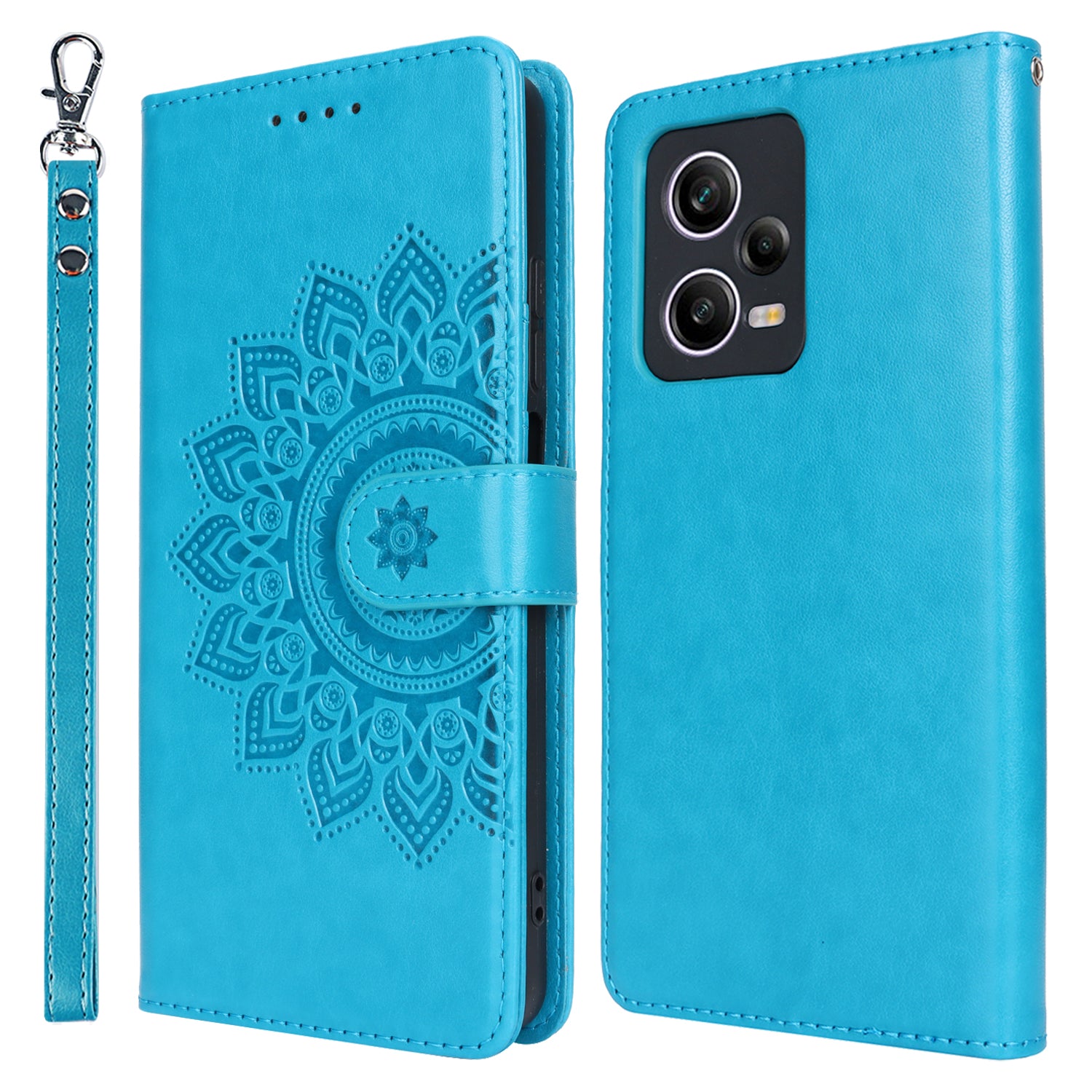 For Xiaomi Redmi Note 12 Pro 5G / Redmi Note 12 Pro Speed 5G /  Poco X5 Pro 5G Cover R61 Texture Leather Stand Case - Black