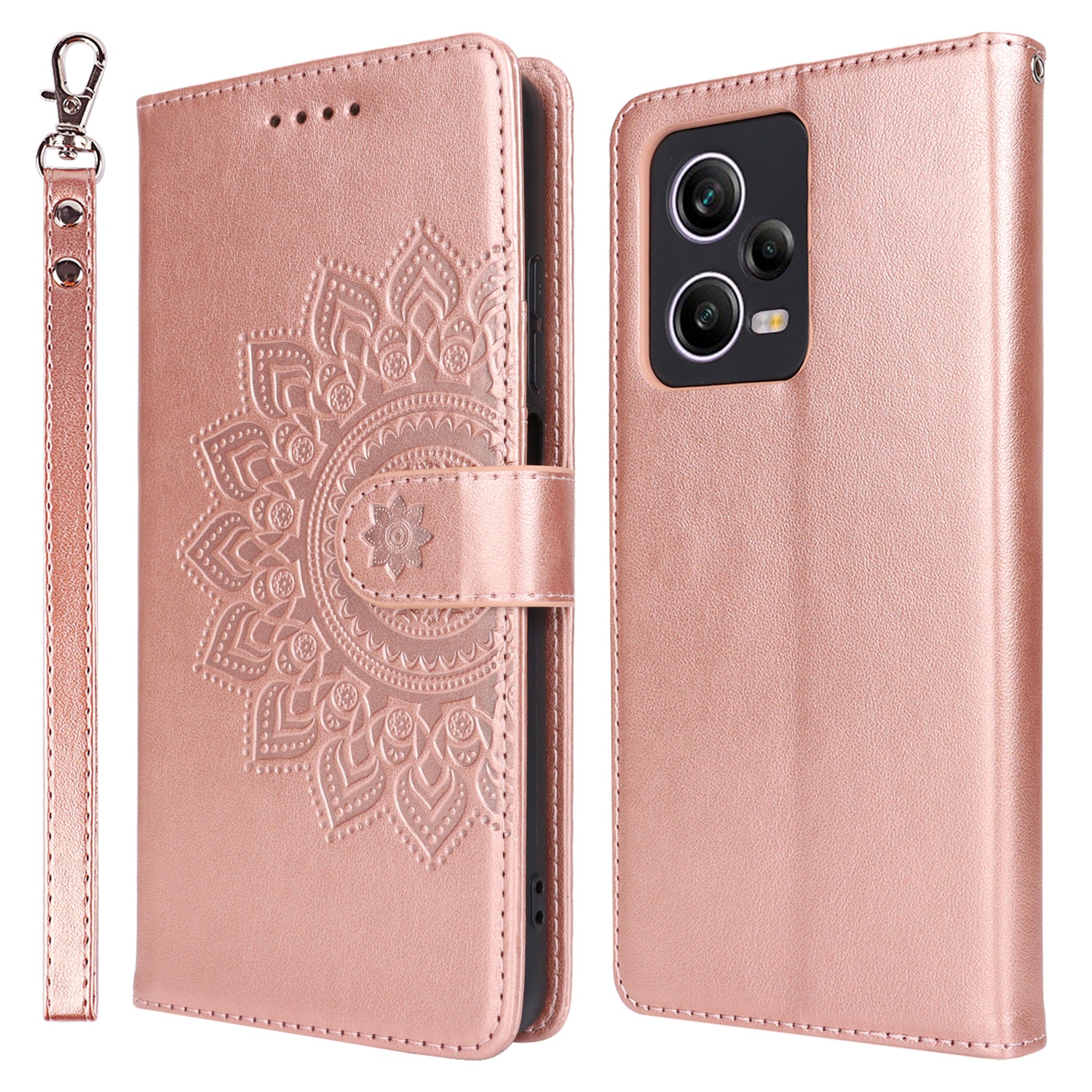 For Xiaomi Redmi Note 12 Pro 5G / Redmi Note 12 Pro Speed 5G /  Poco X5 Pro 5G Cover R61 Texture Leather Stand Case - Black