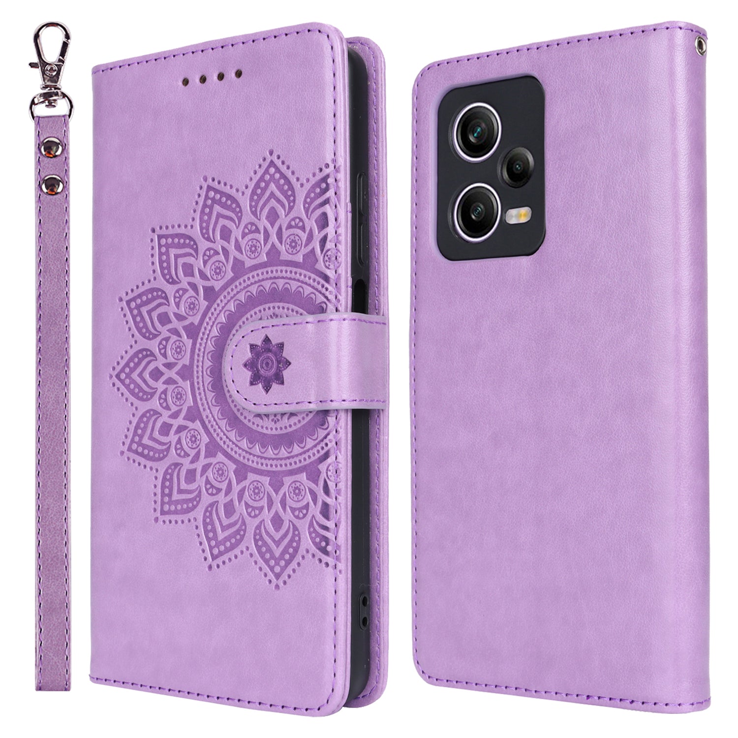 For Xiaomi Redmi Note 12 Pro 5G / Redmi Note 12 Pro Speed 5G /  Poco X5 Pro 5G Cover R61 Texture Leather Stand Case - Black