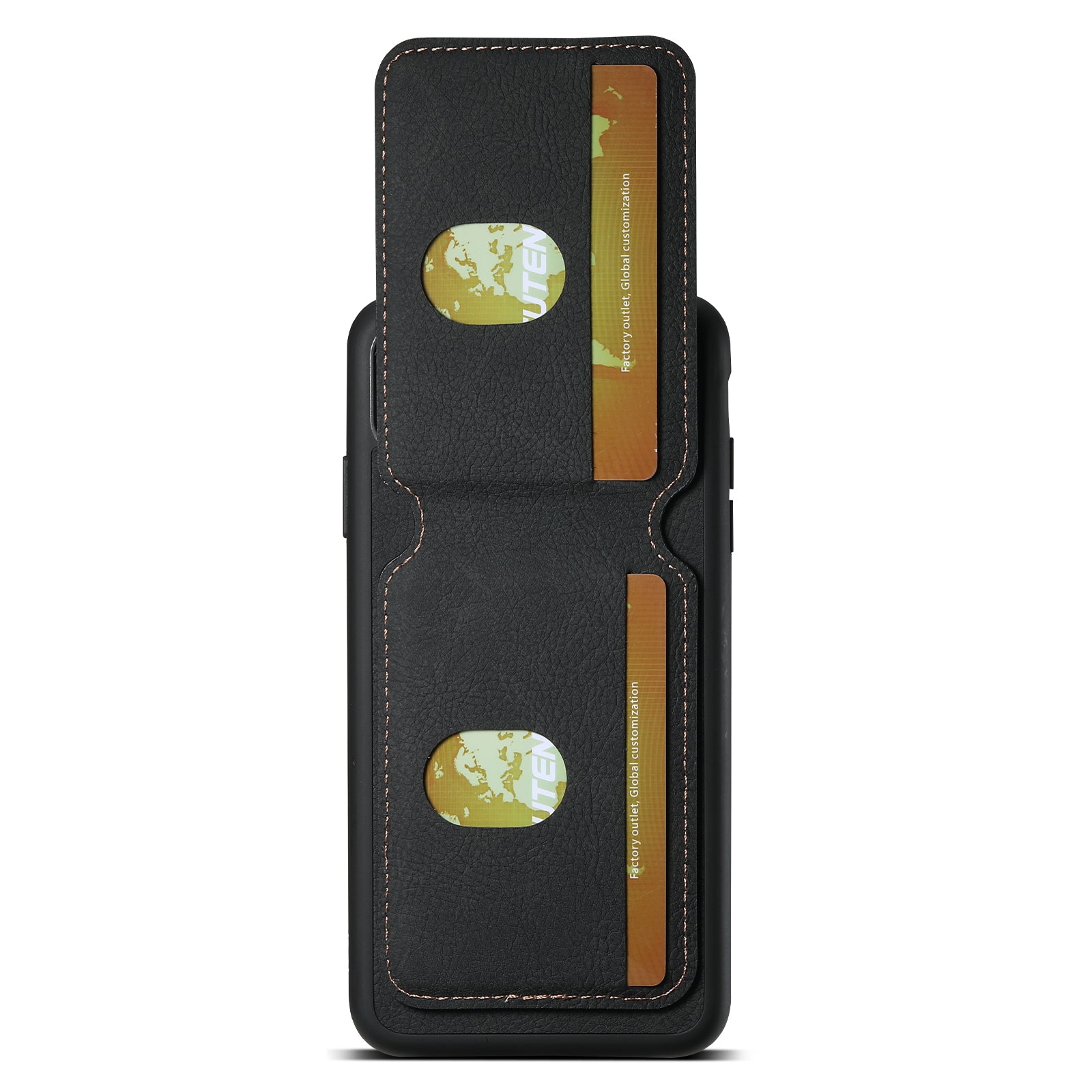 SUTENI H02 For iPhone X / XS 5.8 inch Litchi Texture Case PU Leather+TPU Vertical Flip Phone Cover - Black