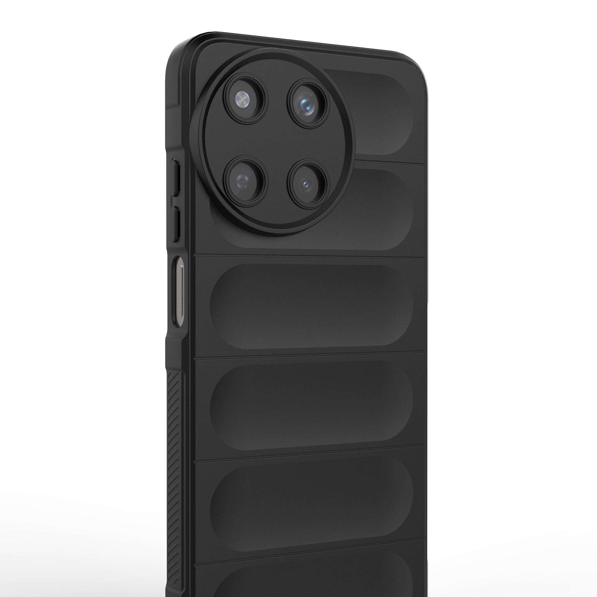 For Realme 11 4G (159.9x73.3x7.95mm) TPU Case Drop Protection Phone Cover - Black