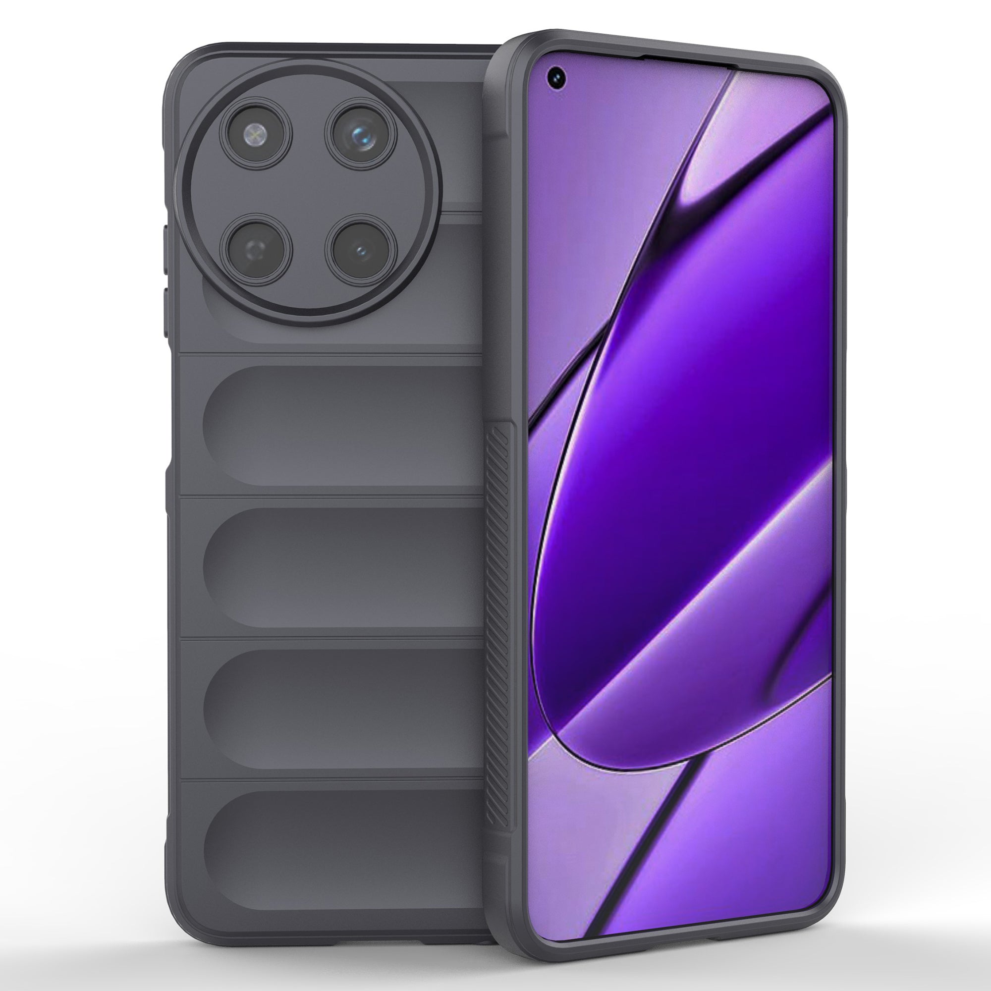 For Realme 11 4G (159.9x73.3x7.95mm) TPU Case Drop Protection Phone Cover - Black