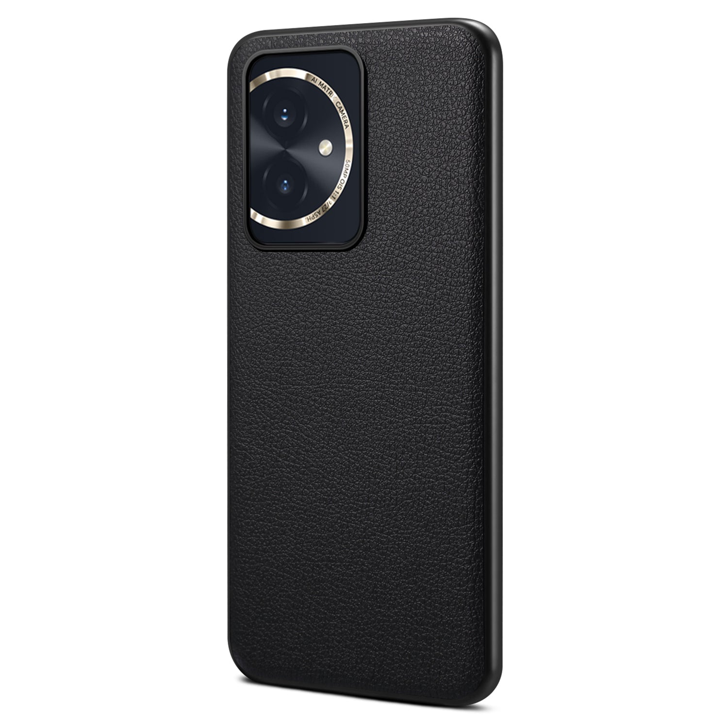 For Honor 100 5G Case Calf Texture Shock Absorbing Phone Guard Cover - Black