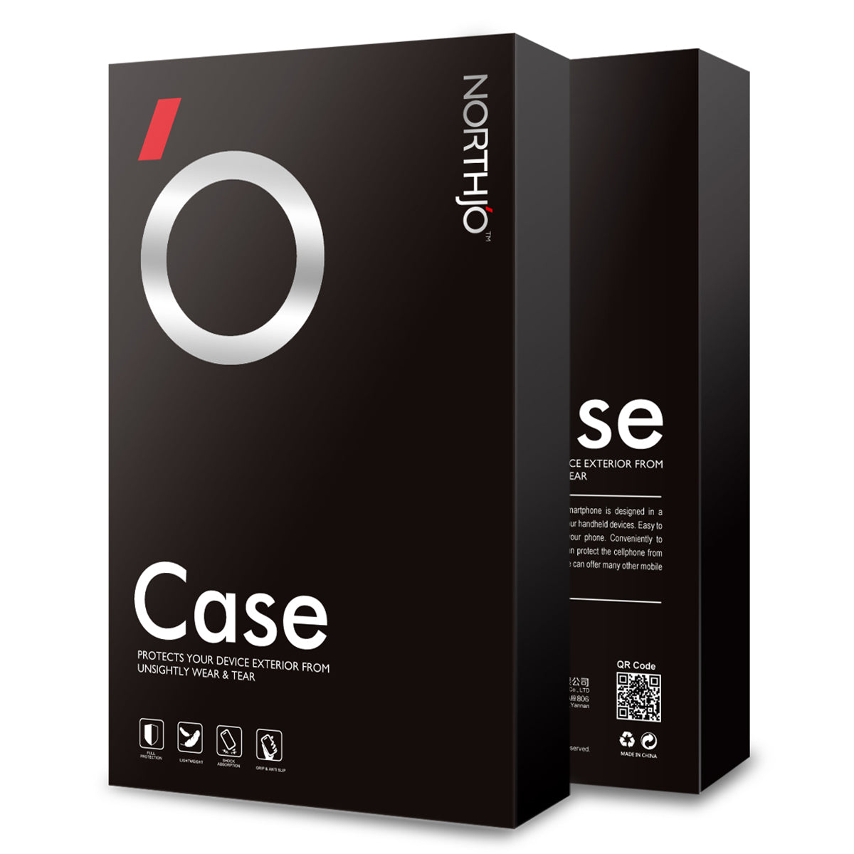 NORTHJO For Samsung Galaxy S23 FE TPU Phone Case with Tempered Glass Film - Transparent