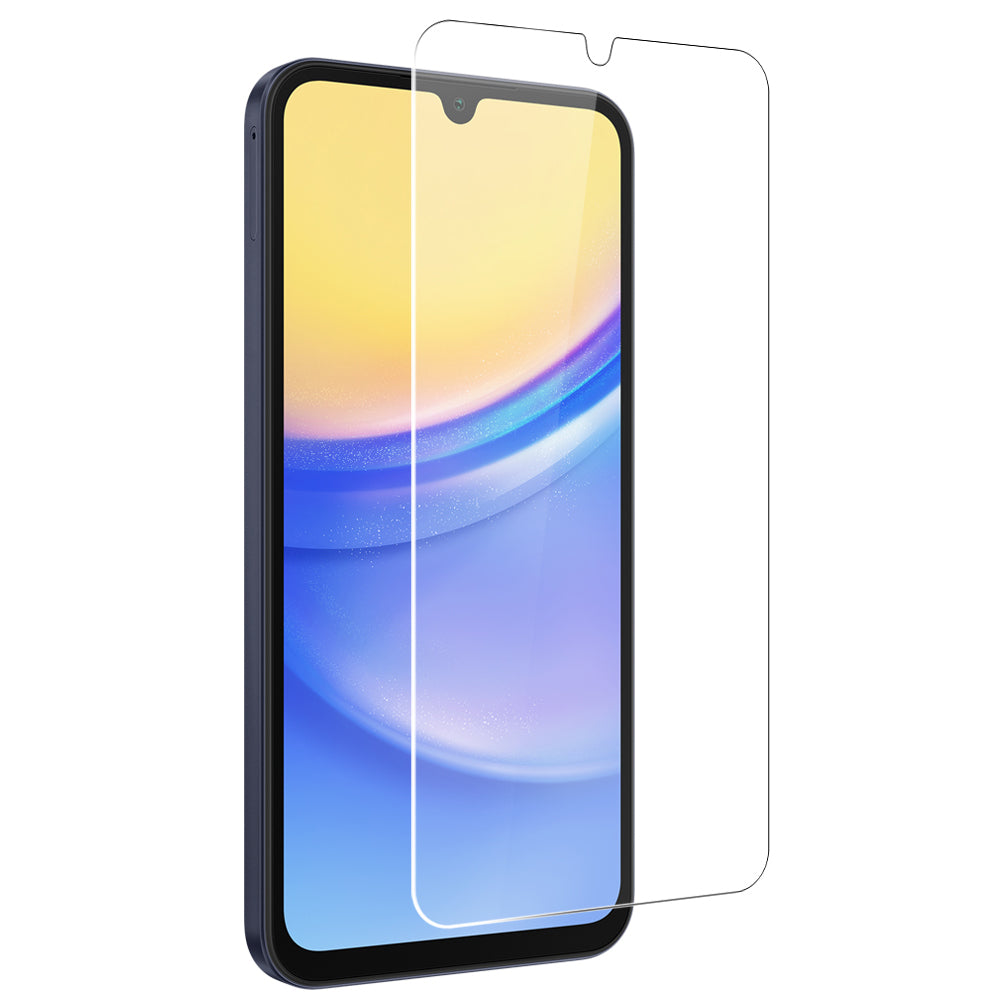 NORTHJO For Samsung Galaxy A15 5G / 4G Soft TPU Case with Tempered Glass Screen Protector - Transparent