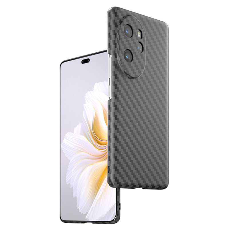 For Honor 100 Pro 5G Cell Phone Case Splicing Color Scratch-resistant Hard PC Back Shell - Black