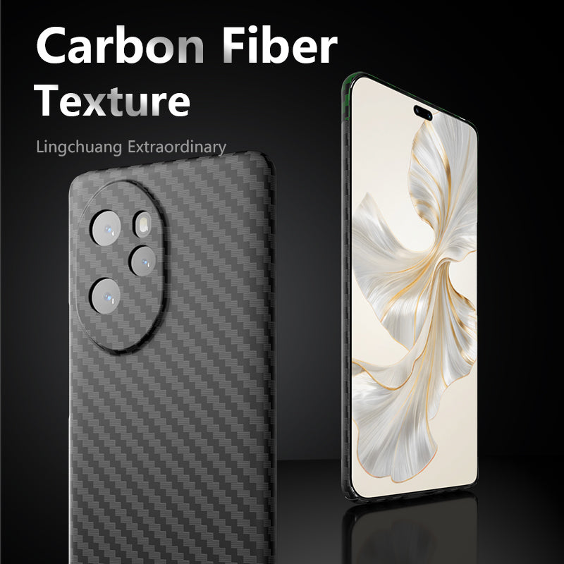 For Honor 100 Pro 5G Cell Phone Case Splicing Color Scratch-resistant Hard PC Back Shell - Black