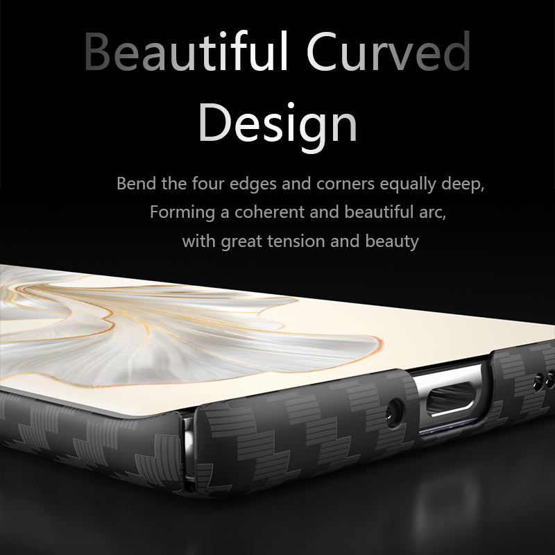 For Honor 100 Pro 5G Cell Phone Case Splicing Color Scratch-resistant Hard PC Back Shell - Black