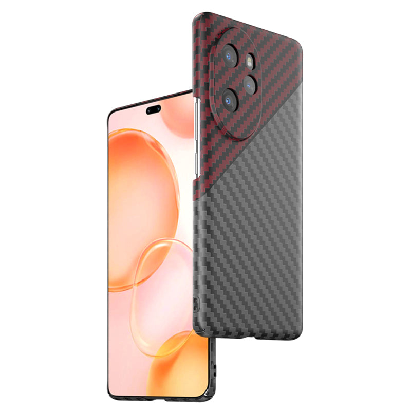For Honor 100 Pro 5G Cell Phone Case Splicing Color Scratch-resistant Hard PC Back Shell - Black