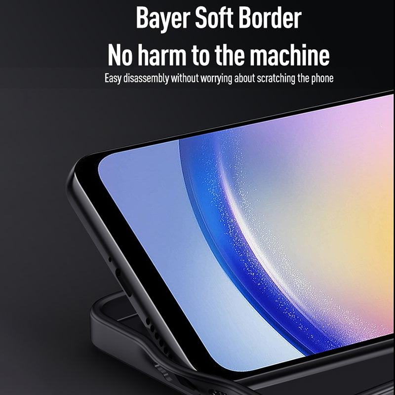 Back Shell for Samsung Galaxy A25 5G (Global) (161.0 x 76.5 x 8.3mm) Cover Wood Grain PU+PC+TPU Cell Phone Case - Black