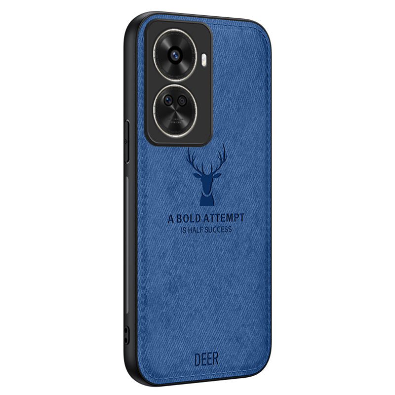 For Huawei nova 11 SE / nova 12 SE 4G Phone Case Refined Deer Pattern Soft Texture Cover - Black