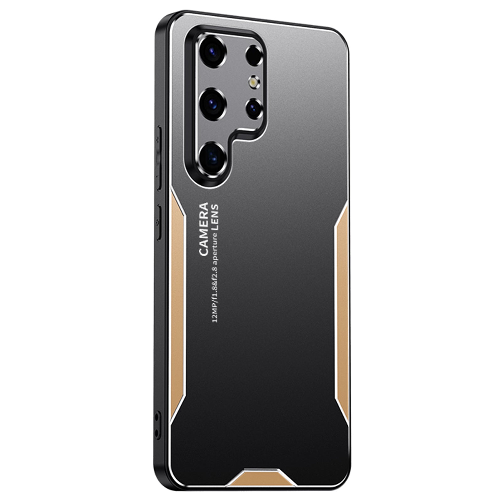 For Samsung Galaxy S24 Ultra Matte Case Scratch-proof Aluminium Alloy+TPU+PC Phone Back Shell - Silver