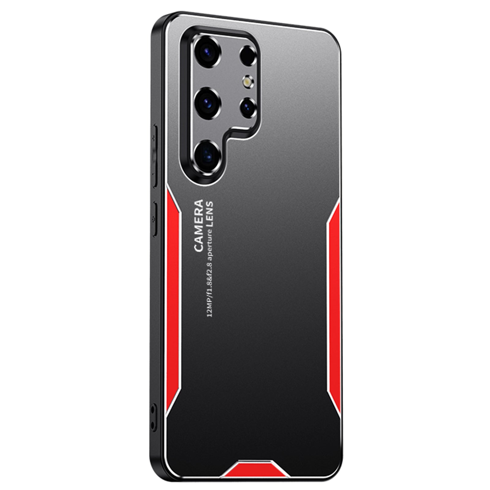 For Samsung Galaxy S24 Ultra Matte Case Scratch-proof Aluminium Alloy+TPU+PC Phone Back Shell - Silver