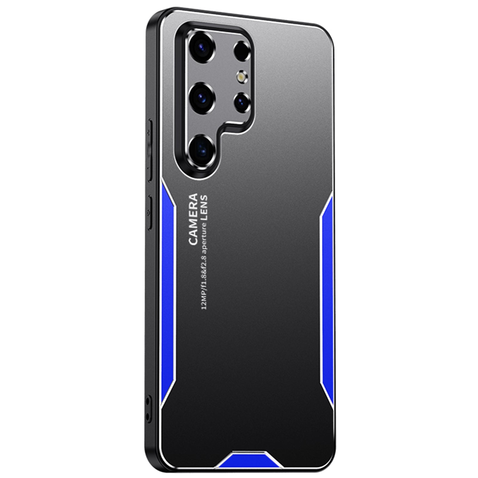 For Samsung Galaxy S24 Ultra Matte Case Scratch-proof Aluminium Alloy+TPU+PC Phone Back Shell - Silver