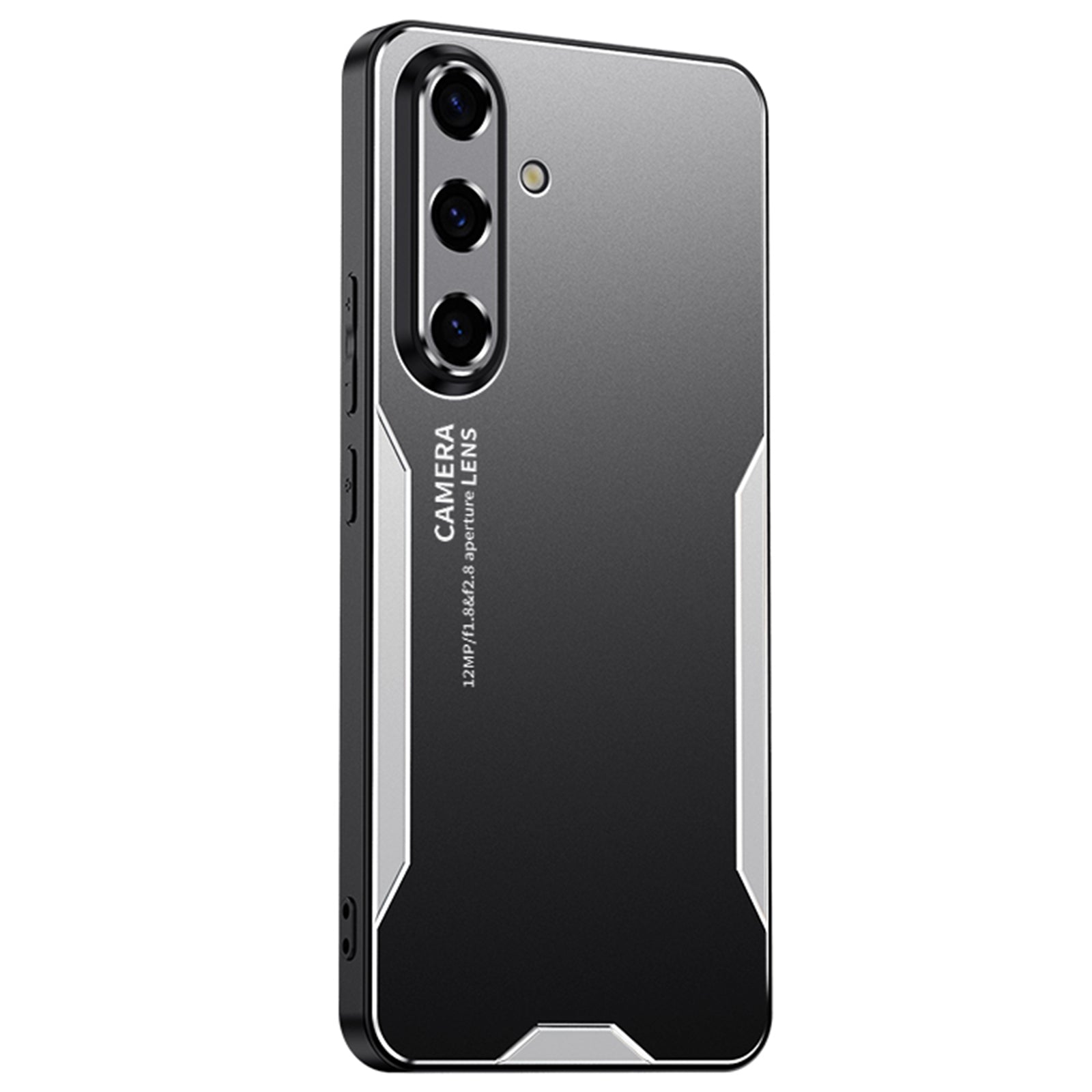 For Samsung Galaxy S24 Case Slim-Fit Aluminium Alloy+TPU+PC Phone Shell with Lens Cover - Blue