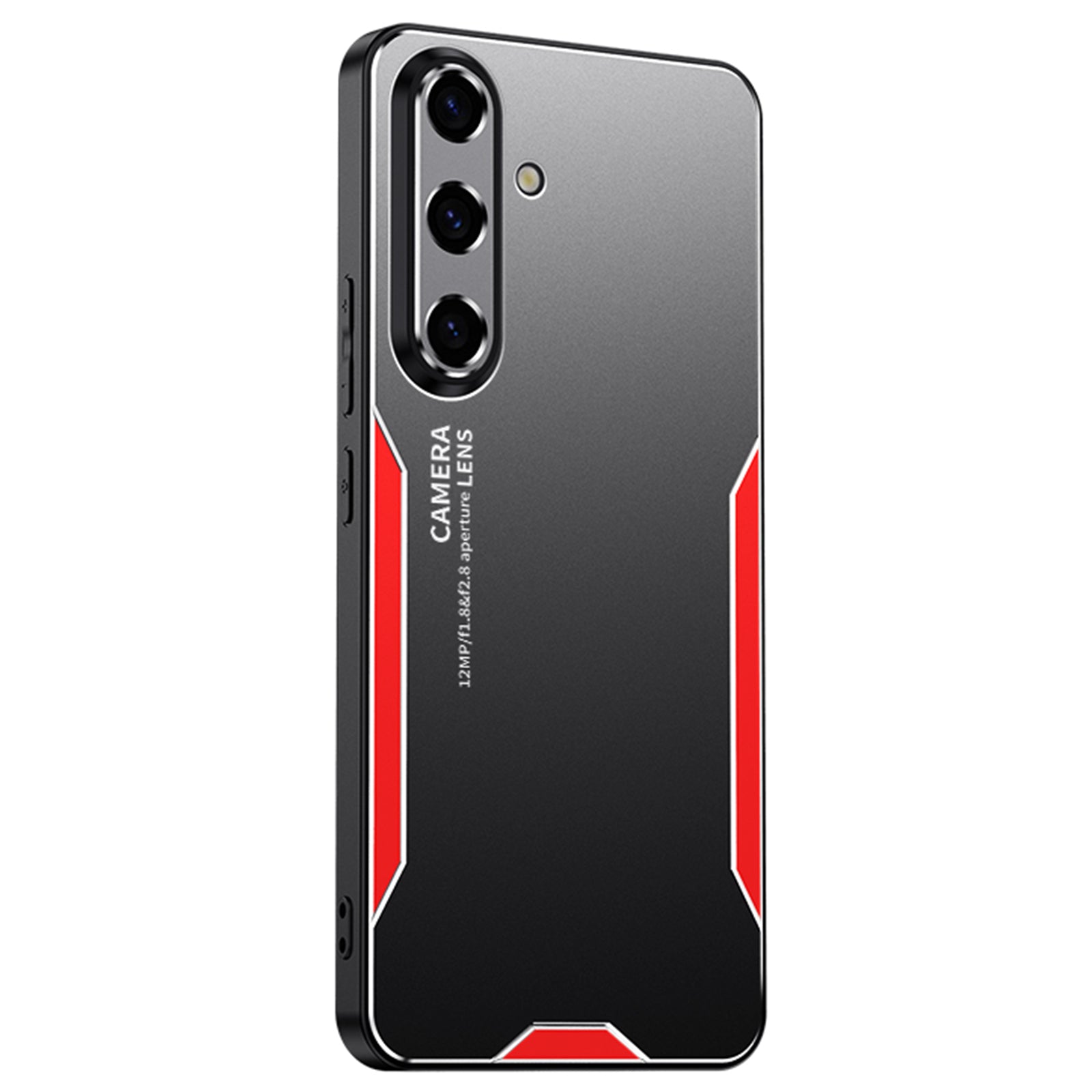 For Samsung Galaxy S24 Case Slim-Fit Aluminium Alloy+TPU+PC Phone Shell with Lens Cover - Blue