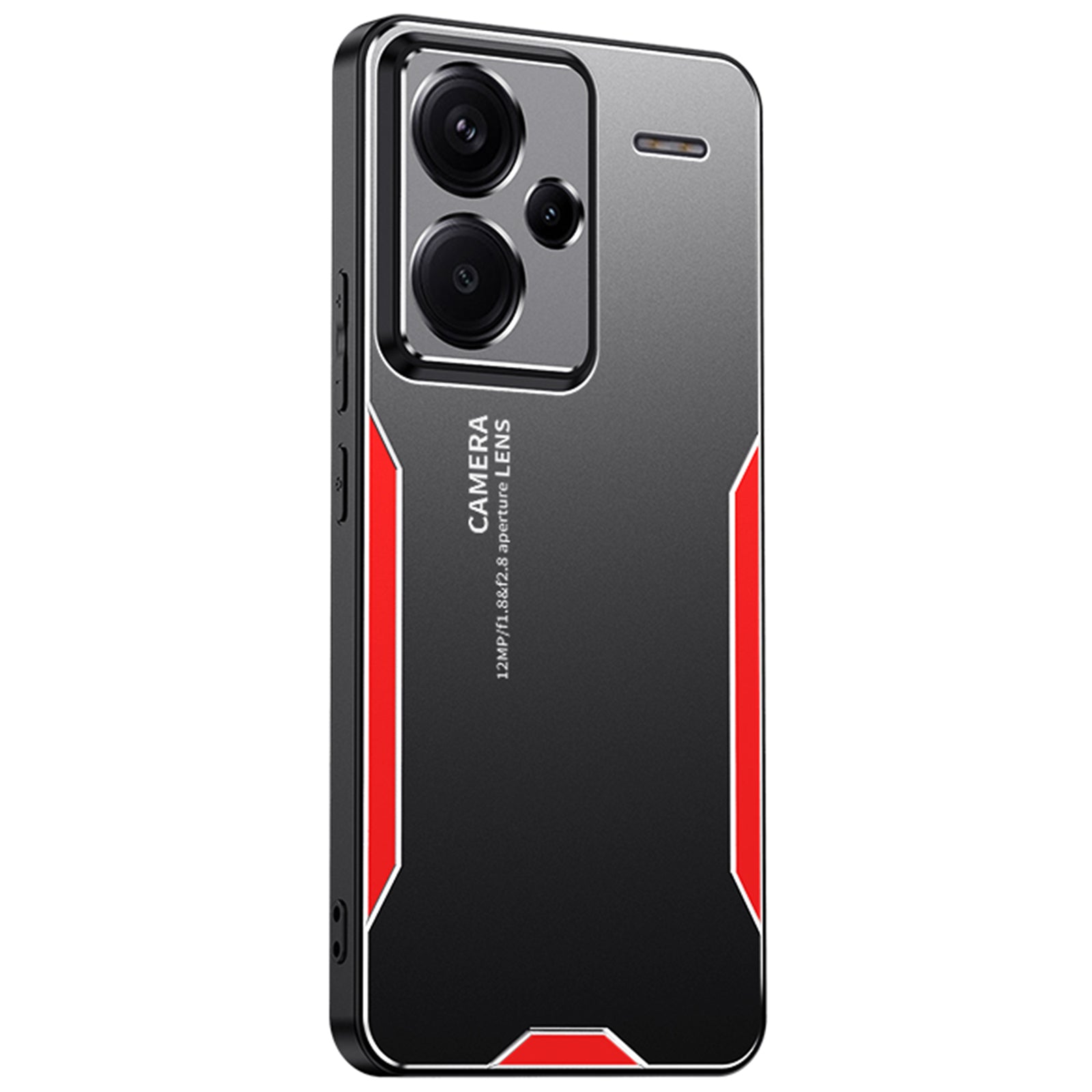 For Xiaomi Redmi Note 13 Pro+ 5G Case Aluminium Alloy+TPU+PC Airbag Protection Protective Shell with Lens Cover - Gold
