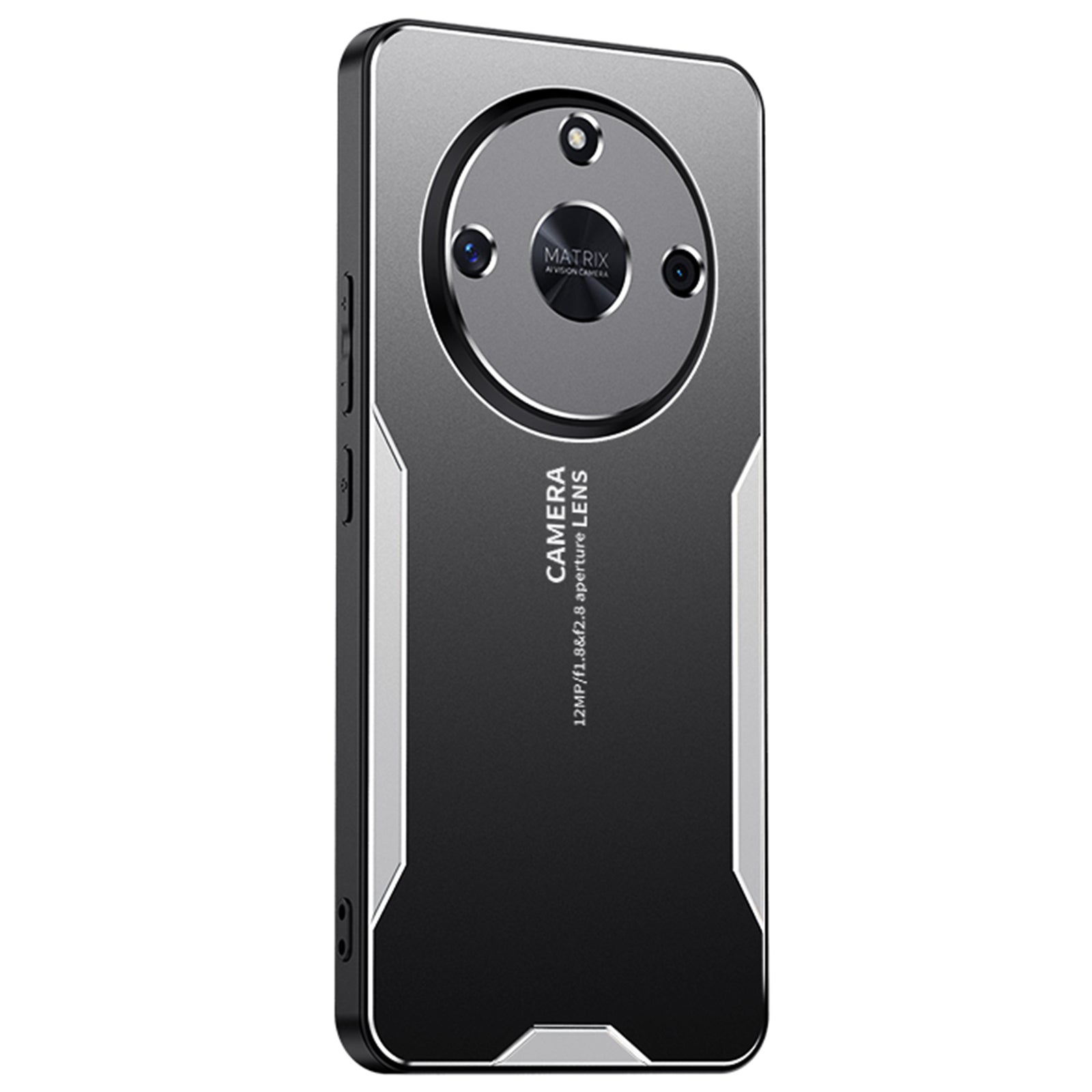 For Honor X50 5G Case Aluminium Alloy+TPU+PC Drop-proof Cover with Camera Lens Protector - Blue