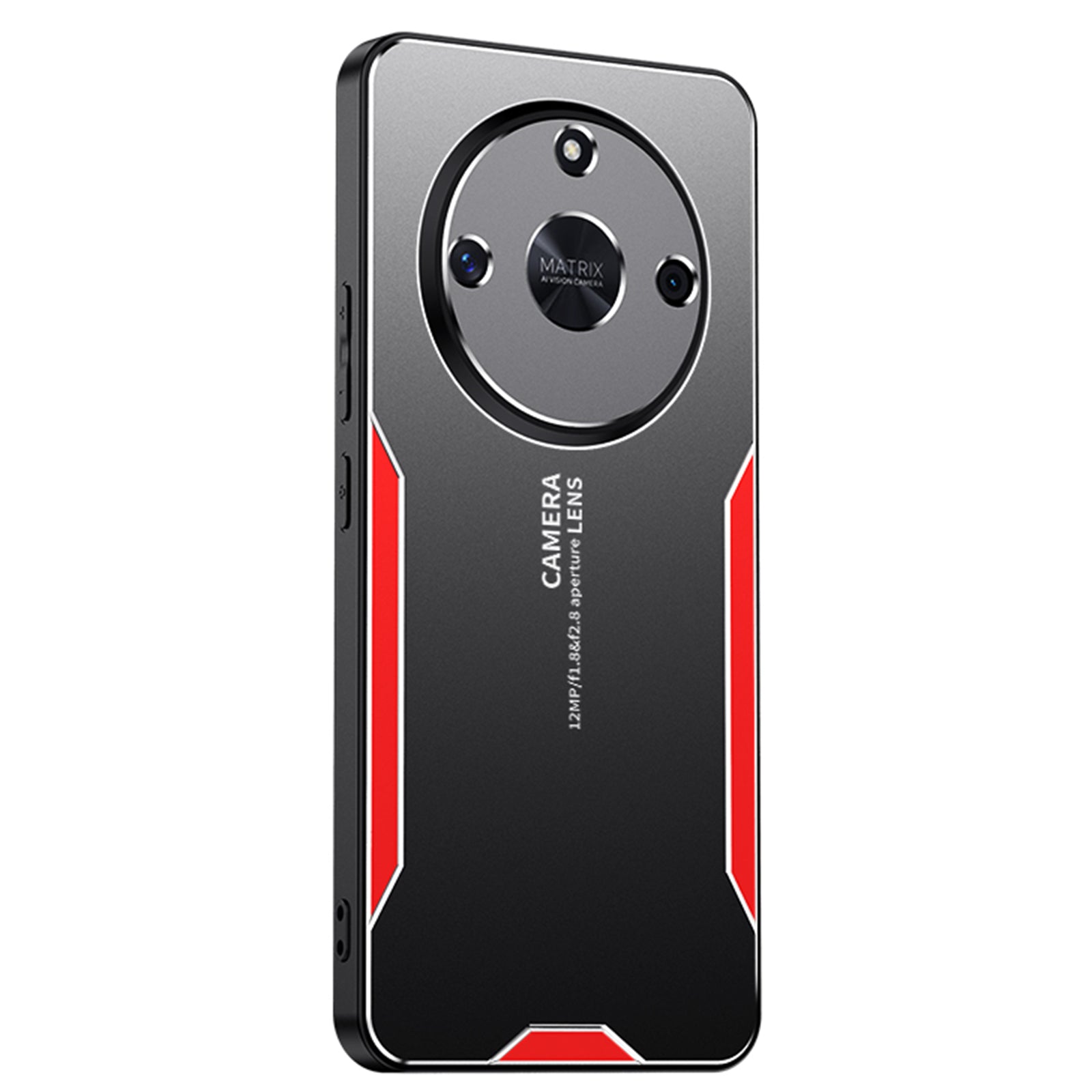For Honor X50 5G Case Aluminium Alloy+TPU+PC Drop-proof Cover with Camera Lens Protector - Blue